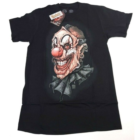 Spencers Get Down Art Cult of Fools Facade The Killer Clown T Shirt Sz XL - Picture 1 of 5